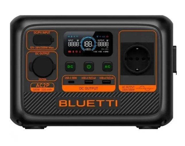 Зарядна станція BLUETTI AC2P 300W 230.4Wh EU BL-AC2P-300W-230-EU фото