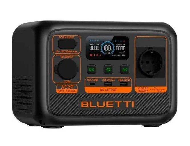 Зарядна станція BLUETTI AC2P 300W 230.4Wh EU BL-AC2P-300W-230-EU фото