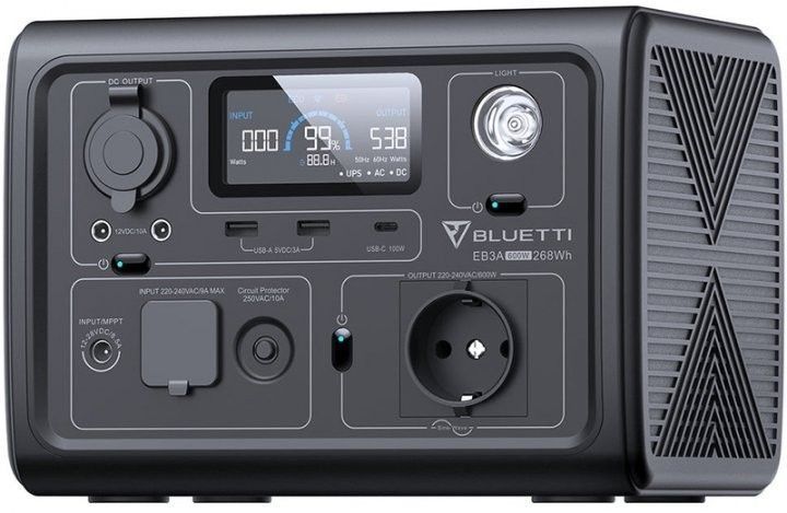 Зарядная станция BLUETTI EB3A 600W 268Wh EU BL-EB3A-600W-268-EU фото