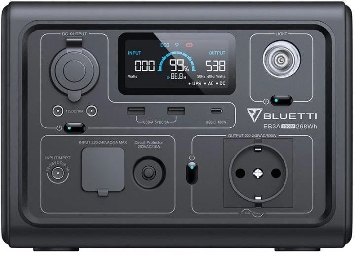 Зарядная станция BLUETTI EB3A 600W 268Wh EU BL-EB3A-600W-268-EU фото