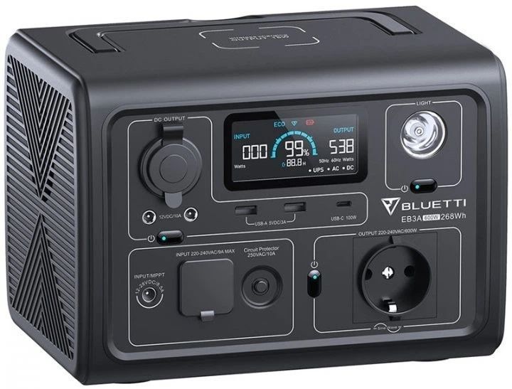 Зарядная станция BLUETTI EB3A 600W 268Wh EU BL-EB3A-600W-268-EU фото